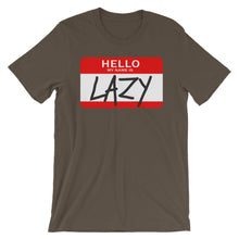 Hello my name is LAZY.